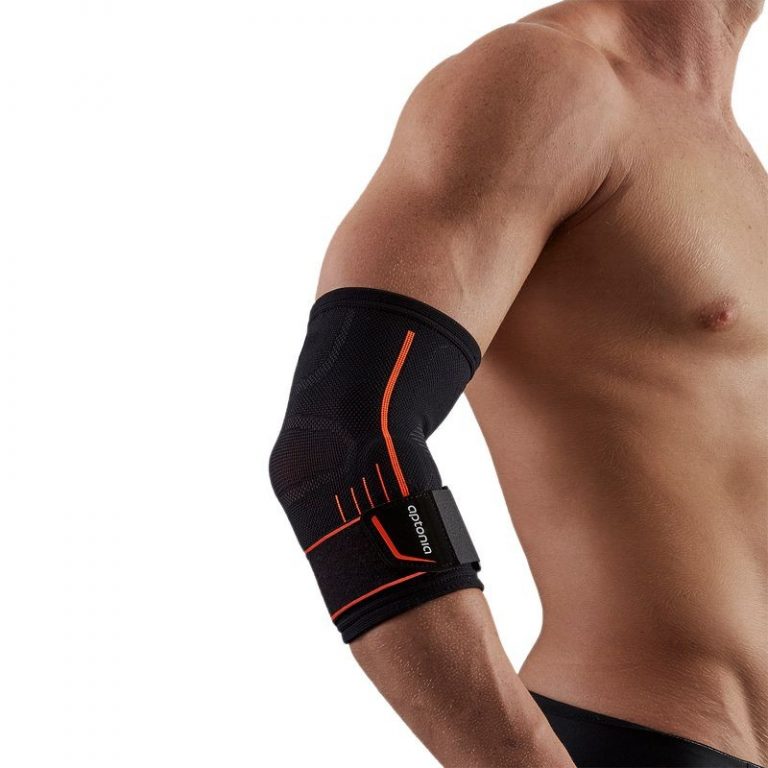 Gymreapers gomito maniche (1 paio) Wpolsiere – Tutore per gomito per supporto e compressione per powerlifting, Weightlifting, Bench & tendinite neoprene 5 mm – per uomini e donne – 1 anno di