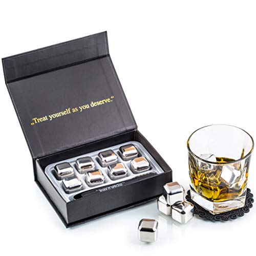 Pietre da whisky in pietra ollare naturale per gustare le vostre bevande on the rocks,cubetti di ghiaccio perfetti argento 