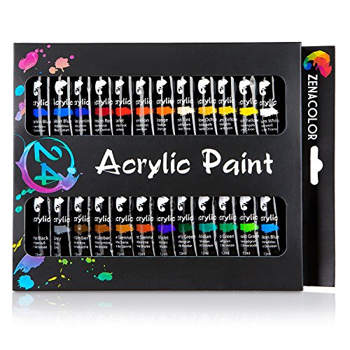 Set 24 Colori Acrilici Loft – Tubetti Da 0.7 Fl Oz, Asciugatura Rapida, Per Tela, Vetro, Legno, Carta, Livello Accademico