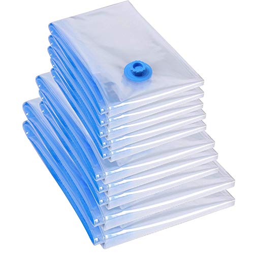 DAJAVE 6 Sacchetti A Compressione Ultra Salvaspazio - 36x26x20 Cm - Organizer Da Viaggio E Per Armadio - Con Maniglia
